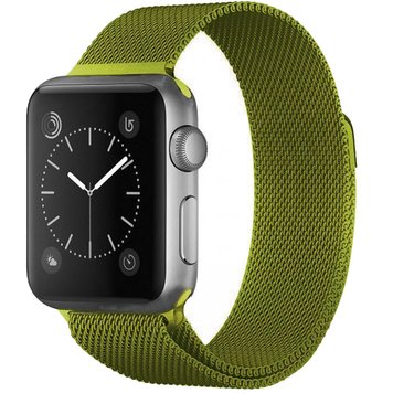 Ремінець Milanese Loop для Apple Watch 38mm | 40mm | 41mm Lime - ash-mobile.com.ua - фото 1