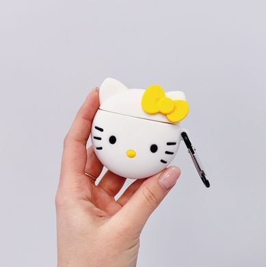Чехол 3D для AirPods 1 | 2 White-Yellow Hello Kitty купить