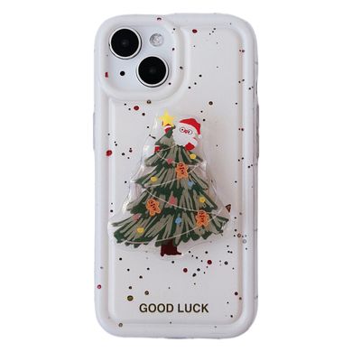 Чохол New Year PopSocket Case для iPhone 13 White - ash-mobile.com.ua - фото 1