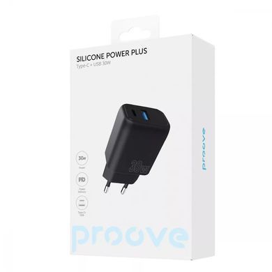 МЗП Proove Silicone Power Plus 30W (Type-C + USB) Black - ash-mobile.com.ua - фото 7