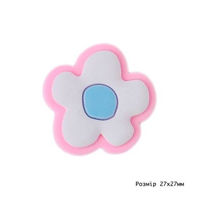 Jibbitz для Crocsі Case Flower White/Pink