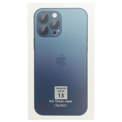Чохол AG-Glass Matte Case with MagSafe для iPhone 13 Navy Blue