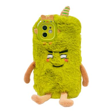 Чехол Cute Monster Plush Case для iPhone 12 Green купить