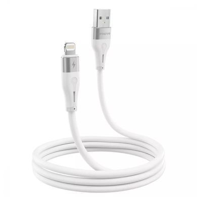 Кабель Proove Soft Silicone USB to Lightning 2.4A (1m) White - ash-mobile.com.ua - фото 4