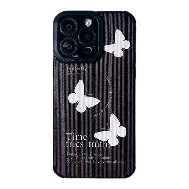 Чохол Ribbed Case для iPhone 12 Butterfly Time Black купити