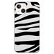Чохол прозорий Print Zebra для iPhone 15