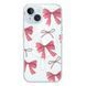 Чехол прозрачный Print Mood swings with MagSafe для iPhone 13 Bow Pink - ash-mobile.com.ua - фото 1