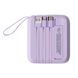 Портативна Батарея Q12 22,5W MagSafe + 3 cables 10000mAh Purple