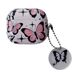 Чехол Butterfly для AirPods PRO Pink/White