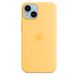 Чехол Silicone Case Full OEM+MagSafe для iPhone 14 Plus Sunglow