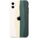 Чохол Rainbow Case для iPhone 12 | 12 PRO White/Pine Green купити