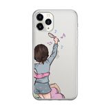 Чохол прозорий Print Home Girls для iPhone 15 PRO Blue - 1