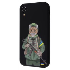Чехол WAVE Ukraine Edition Case для iPhone XR Military cat Black купить