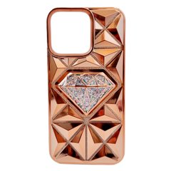 Чехол Diamond Mosaic для iPhone 14 PRO Gold