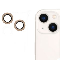 Захисне скло на камеру Diamonds Lens для iPhone 14 | 14 Plus Gold