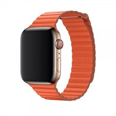 Кожаный ремешок Leather Loop Band для Apple Watch 38/40/41 mm Orange купить