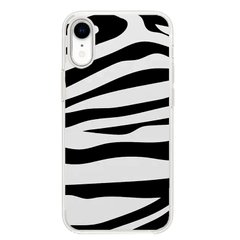 Чохол прозорий Print Zebra with MagSafe для iPhone XR купити