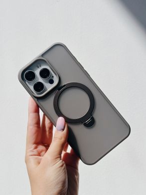 Чохол Matte Guard MagSafe з підставкою для iPhone 13 PRO MAX Titanium Grey - ash-mobile.com.ua - фото 2