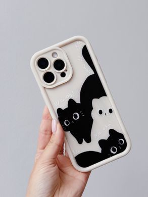 Чохол Wilkins Case для iPhone 16 Oh! Cats Biege - ash-mobile.com.ua - фото 2