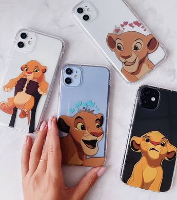 Чохол прозорий Print Lion King для iPhone 13 PRO MAX Giraffe/Simba