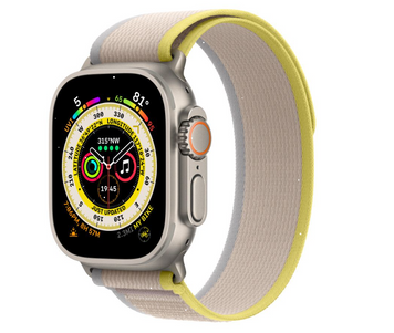 Ремінець Trail Loop з липучкою для Apple Watch 38mm | 40mm | 41mm Yellow/Beige - ash-mobile.com.ua - фото 1