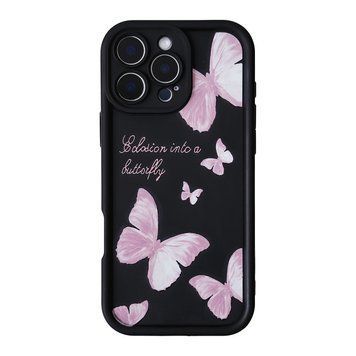 Чехол Wilkins Case для iPhone 13 Butterfly Black/Pink - ash-mobile.com.ua - фото 1