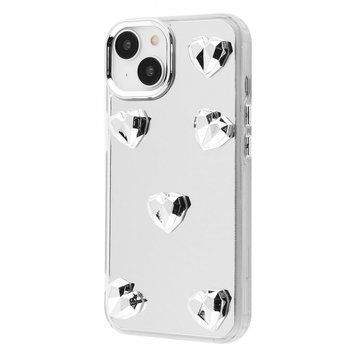 Чохол Mirror Shine Case для iPhone 15 Hearts - ash-mobile.com.ua - фото 1
