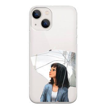 Чохол прозорий Print AUTUMN для iPhone 15 Plus Girl White Umbrella - ash-mobile.com.ua - фото 1