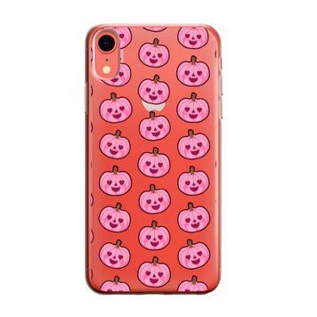 Чохол прозорий Print Halloween для iPhone XR Pumkin Pink - ash-mobile.com.ua - фото 1