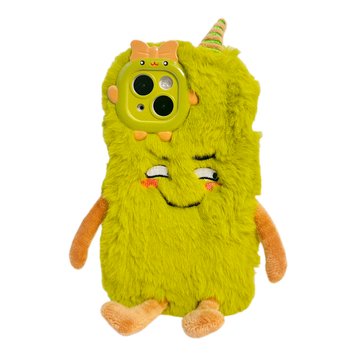 Чохол Cute Monster Plush Case для iPhone 14 Green - ash-mobile.com.ua - фото 1