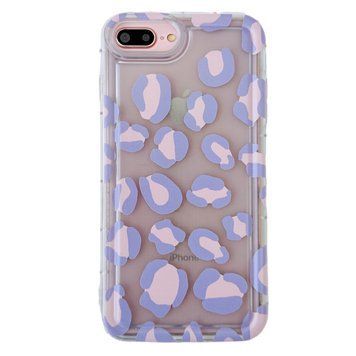 Чехол Purple Leopard Case для iPhone 7 Plus | 8 Plus Transparent - ash-mobile.com.ua - фото 1