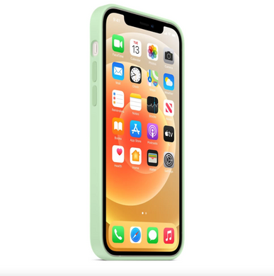 Чохол Silicone Case Full OEM для iPhone 12 | 12 PRO Pistachio - ash-mobile.com.ua - фото 3