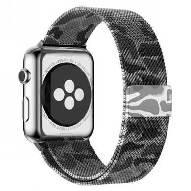 Ремінець Milanese Loop для Apple Watch 42mm | 44mm | 45mm | 46mm | 49mm Camouflage Dark Gray - ash-mobile.com.ua - фото 2