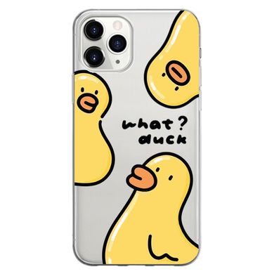 Чохол прозорий Print Duck для iPhone 11 PRO Duck What? купити