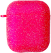 Чехол Crystal Color для AirPods 1 | 2 Electric Pink