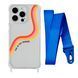 Чохол прозорий з ремінцем Print Mood swings для iPhone 11 PRO Live in the moment/Blue