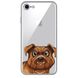 Чохол прозорий Print Dogs для iPhone 7 | 8 | SE 2 | SE 3 Angry Dog Brown купити