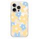 Чехол прозрачный Print Flower Color with MagSafe для iPhone 14 PRO Yellow - ash-mobile.com.ua - фото 1