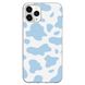 Чохол прозорий Print Animal Blue для iPhone 15 PRO Cow