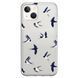 Чехол прозрачный Print Happy Nice для iPhone 13 Swallows - ash-mobile.com.ua - фото 1