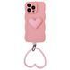 Чехол Волнистый с держателем сердцем для iPhone 14 PRO MAX Pink - ash-mobile.com.ua - фото 1