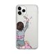 Чохол прозорий Print Home Girls для iPhone 15 PRO Blue