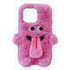 Чехол Fur Tongue Case для iPhone 15 Pink