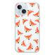 Чехол прозрачный Print Animals with MagSafe для iPhone 14 Fox