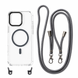 Чохол Crossbody Case MagSafe на шнурку для iPhone 16 Grey - ash-mobile.com.ua - фото 1