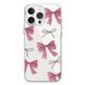 Чохол прозорий Print Mood swings для iPhone 16 PRO Bow Pink - ash-mobile.com.ua - фото 1