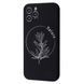 Чехол WAVE Minimal Art Case with MagSafe для iPhone 13 PRO MAX Black/Flower - ash-mobile.com.ua - фото 1
