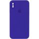 Чохол Silicone Case FULL+Camera Square для iPhone XS MAX Ultra Violet купити