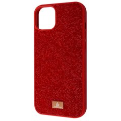 Чехол Bling World Grainy Diamonds для iPhone 15 Plus Red