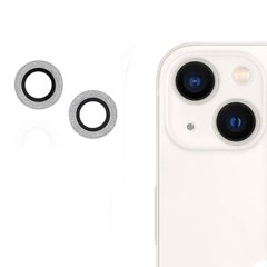 Защитное стекло на камеру Diamonds Lens для iPhone 14 | 14 Plus Silver
